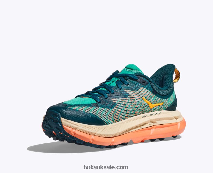 XHPD4N113 Mafate Speed 4 Women Deep Teal/Water Garden Hoka
