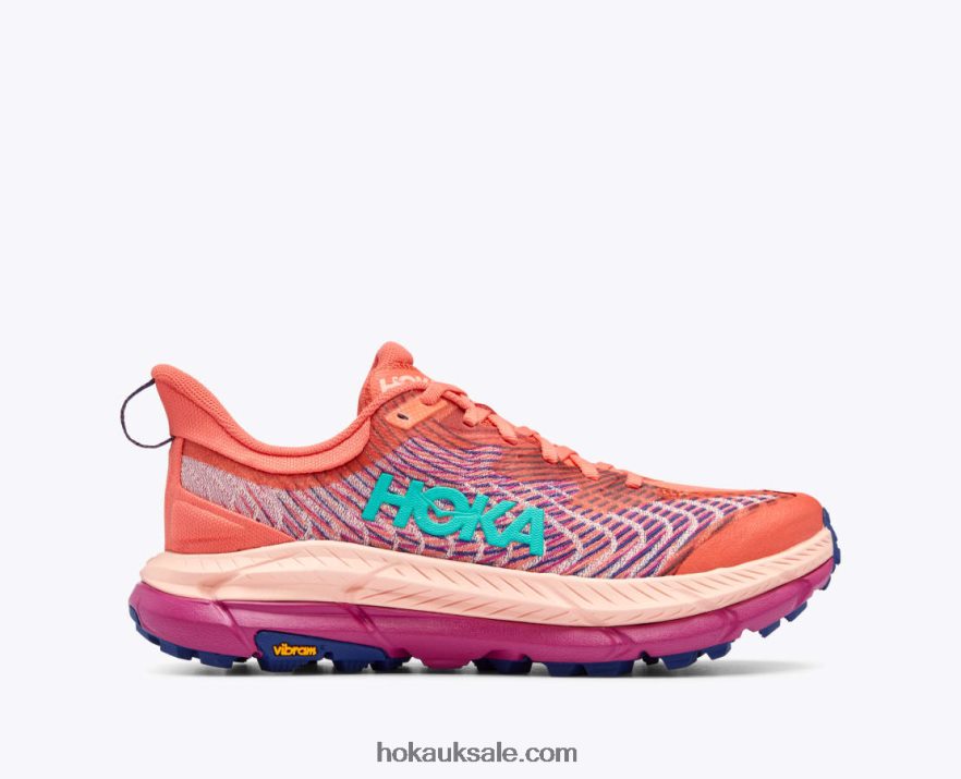 XHPD4N114 Mafate Speed 4 Women Camellia/Peach Parfait Hoka