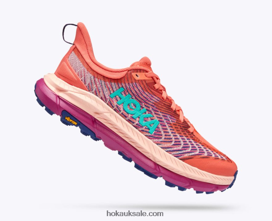 XHPD4N114 Mafate Speed 4 Women Camellia/Peach Parfait Hoka