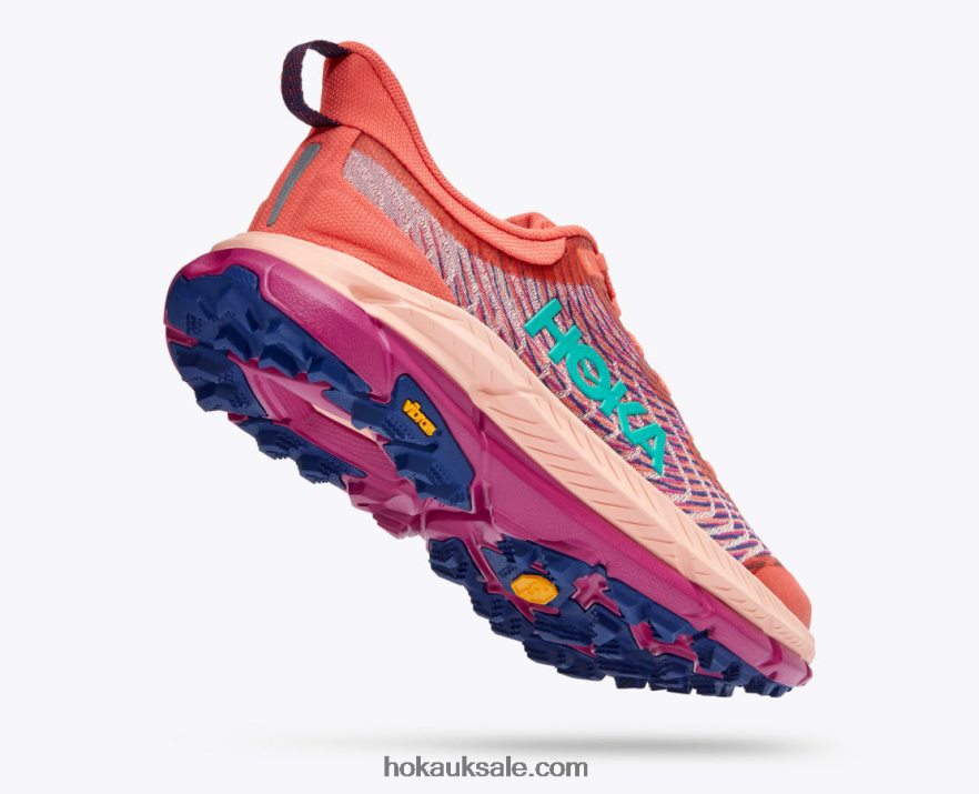 XHPD4N114 Mafate Speed 4 Women Camellia/Peach Parfait Hoka