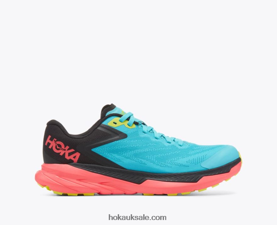 XHPD4N134 Zinal Women Scuba Blue/Diva Pink Hoka
