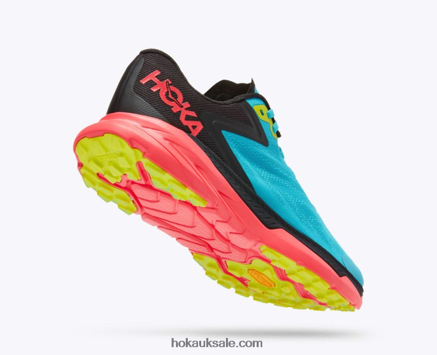 XHPD4N134 Zinal Women Scuba Blue/Diva Pink Hoka
