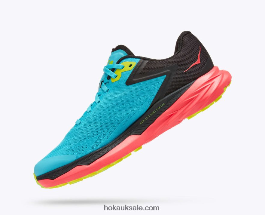 XHPD4N134 Zinal Women Scuba Blue/Diva Pink Hoka