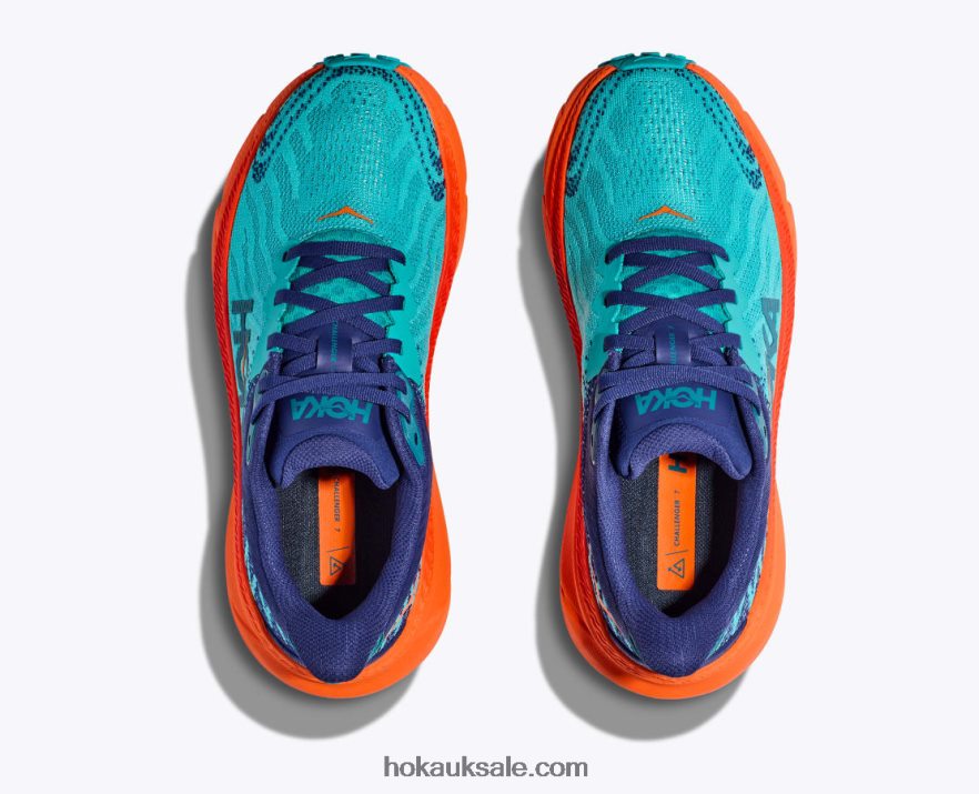 XHPD4N255 Challenger 7 Women Ceramic/Vibrant Orange Hoka