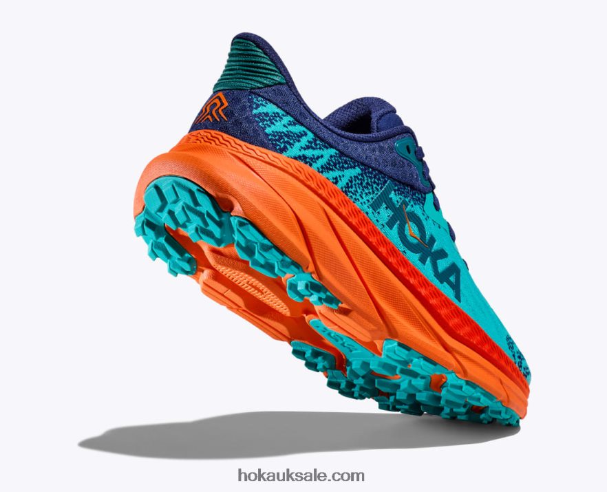 XHPD4N255 Challenger 7 Women Ceramic/Vibrant Orange Hoka