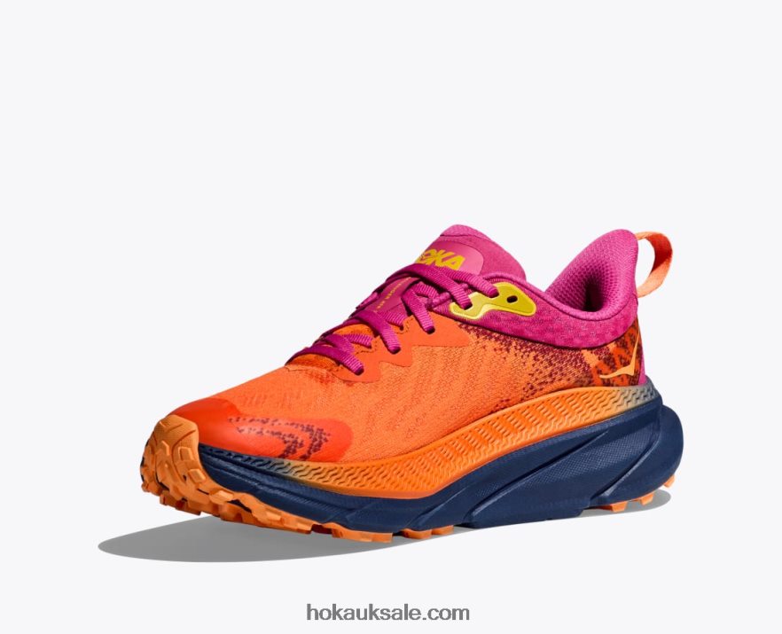 XHPD4N95 Challenger 7 GTX Women Vibrant Orange/Pink Yarrow Hoka