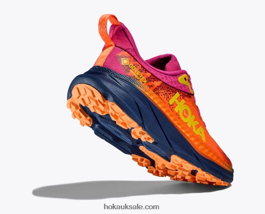 XHPD4N95 Challenger 7 GTX Women Vibrant Orange/Pink Yarrow Hoka