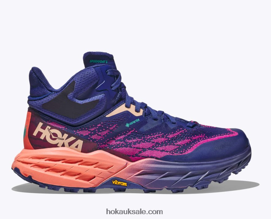 XHPD4N97 Speedgoat 5 Mid GTX Women Bellwether Blue/Camellia Hoka